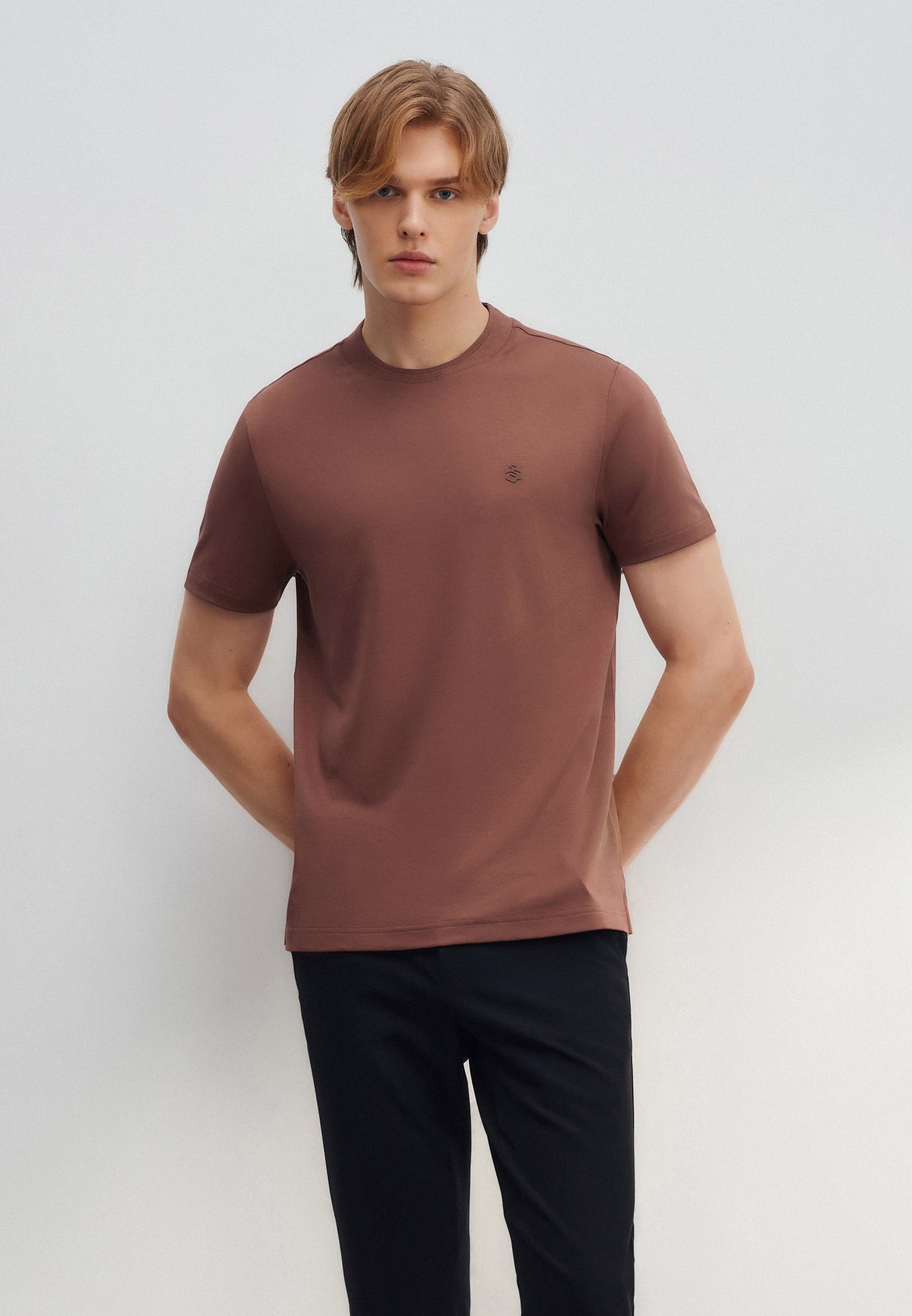 Men Clothing Aqua Soft Cotton Smart Fit Short Sleeve T-Shirt Smart Fit