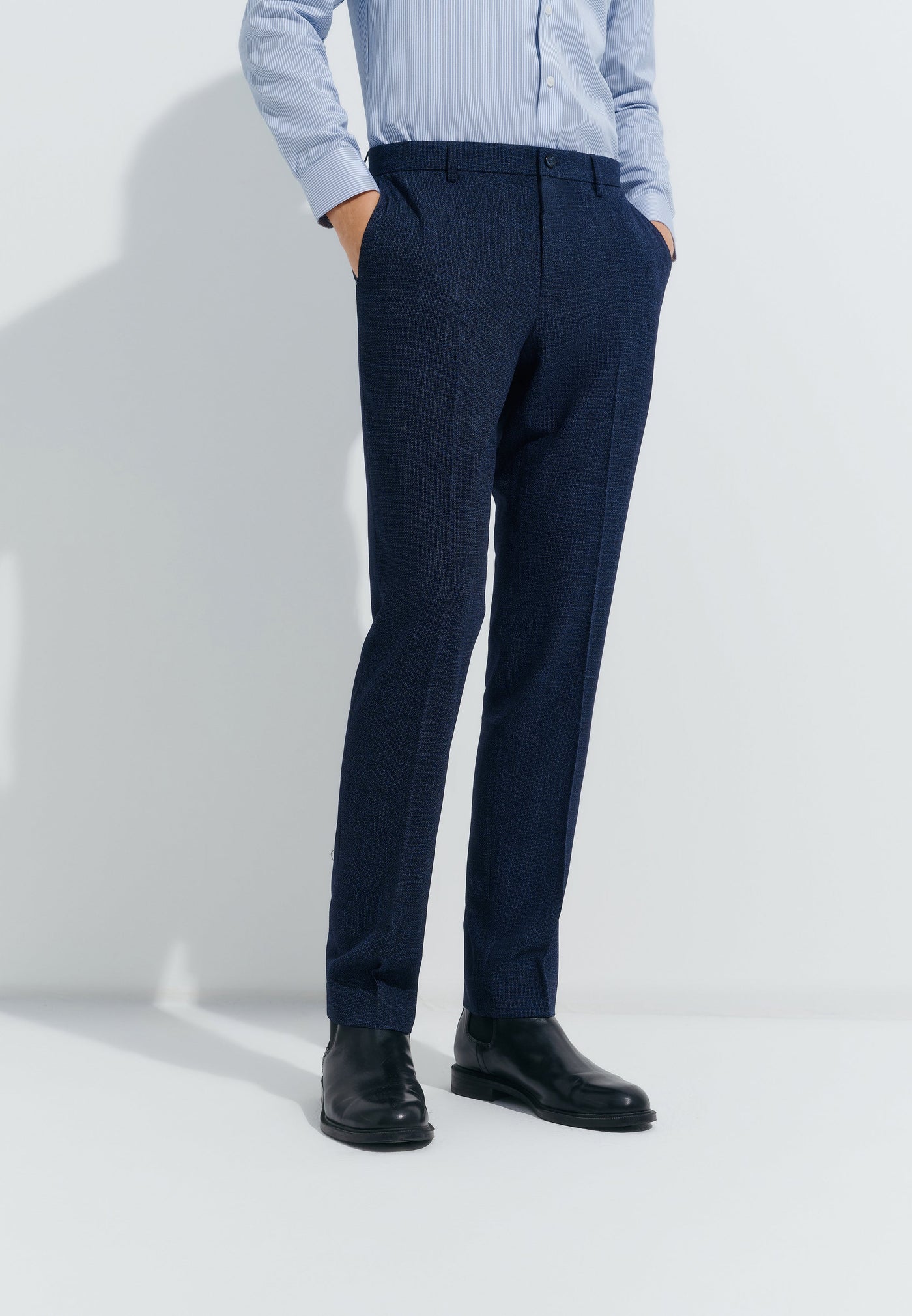 Men Clothing Anti-Bacterial Suit Pants Smart Fit