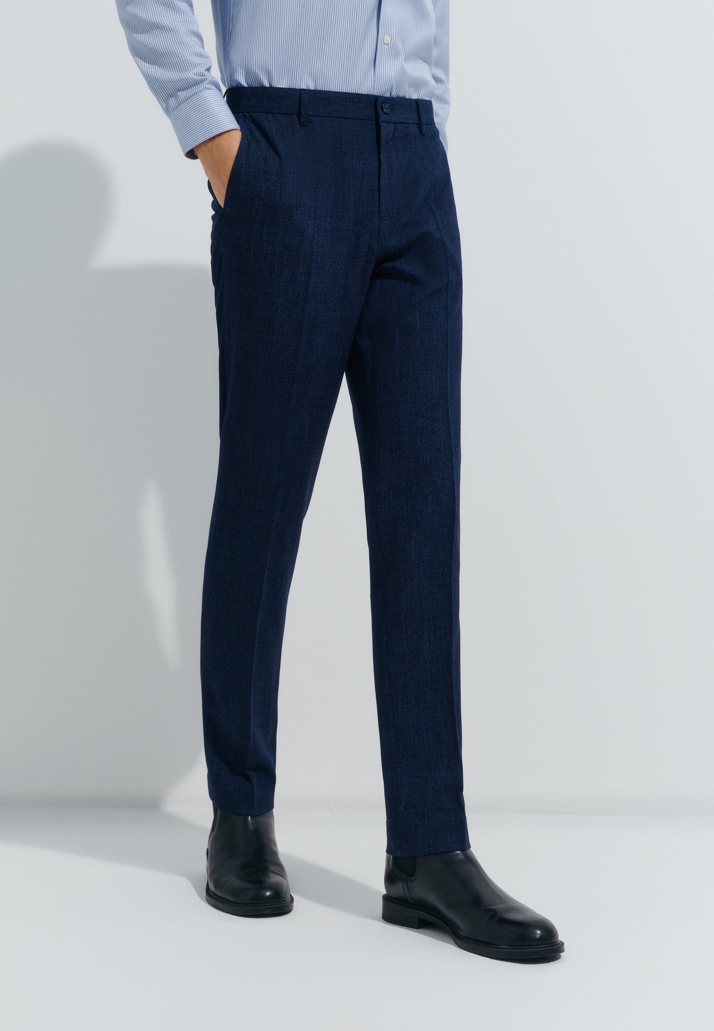 Men Clothing Anti-Bacterial Suit Pants Smart Fit