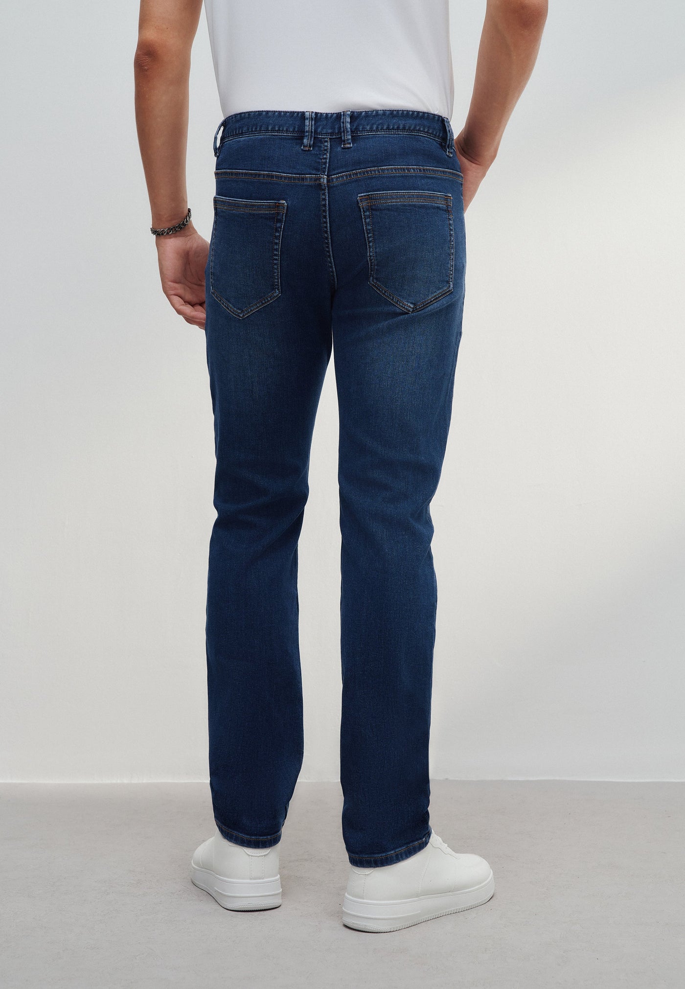 Men Clothing Compact Cotton Rich Extra Slim Fit Jeans Extra Slim Fit