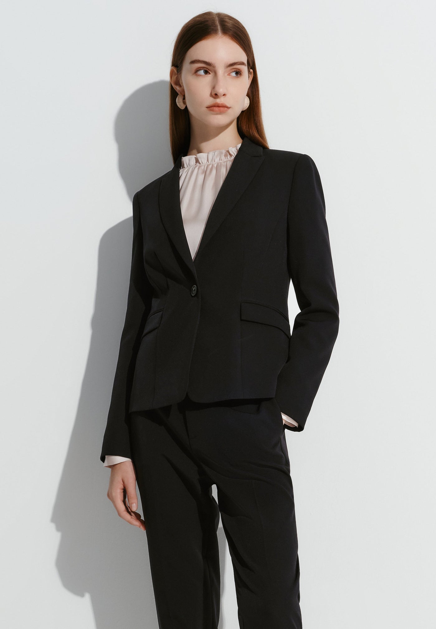 Women Clothing Multiway Twill Slim Fit Suit Blazer Slim Fit