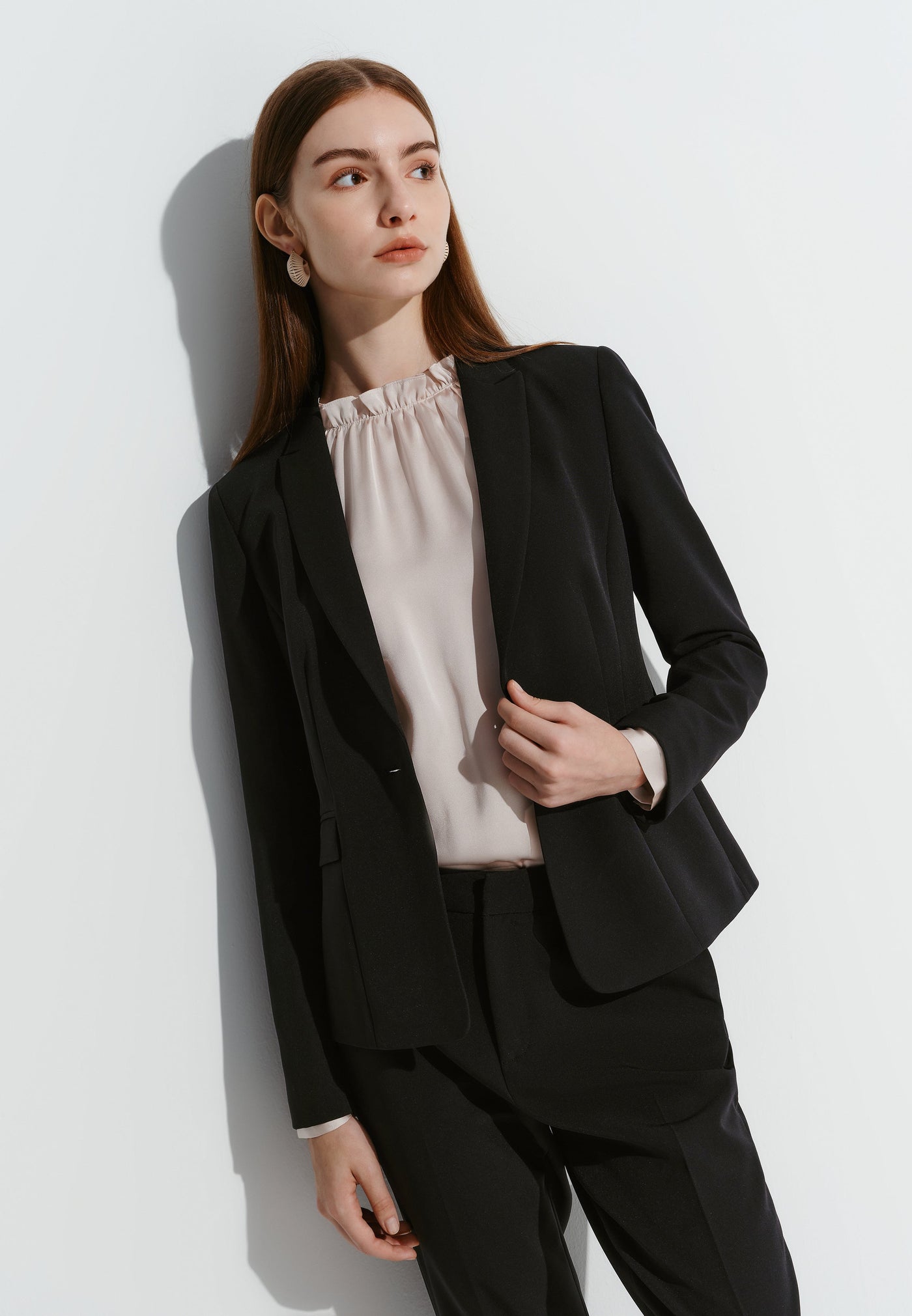 Women Clothing Multiway Twill Slim Fit Suit Blazer Slim Fit