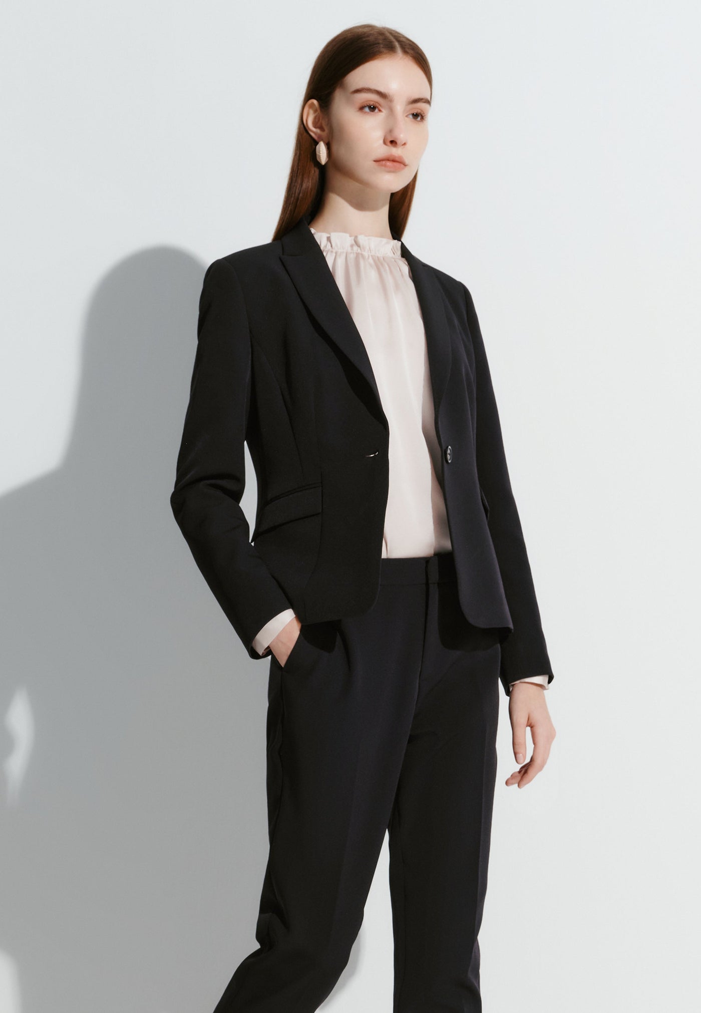 Women Clothing Multiway Twill Slim Fit Suit Blazer Slim Fit