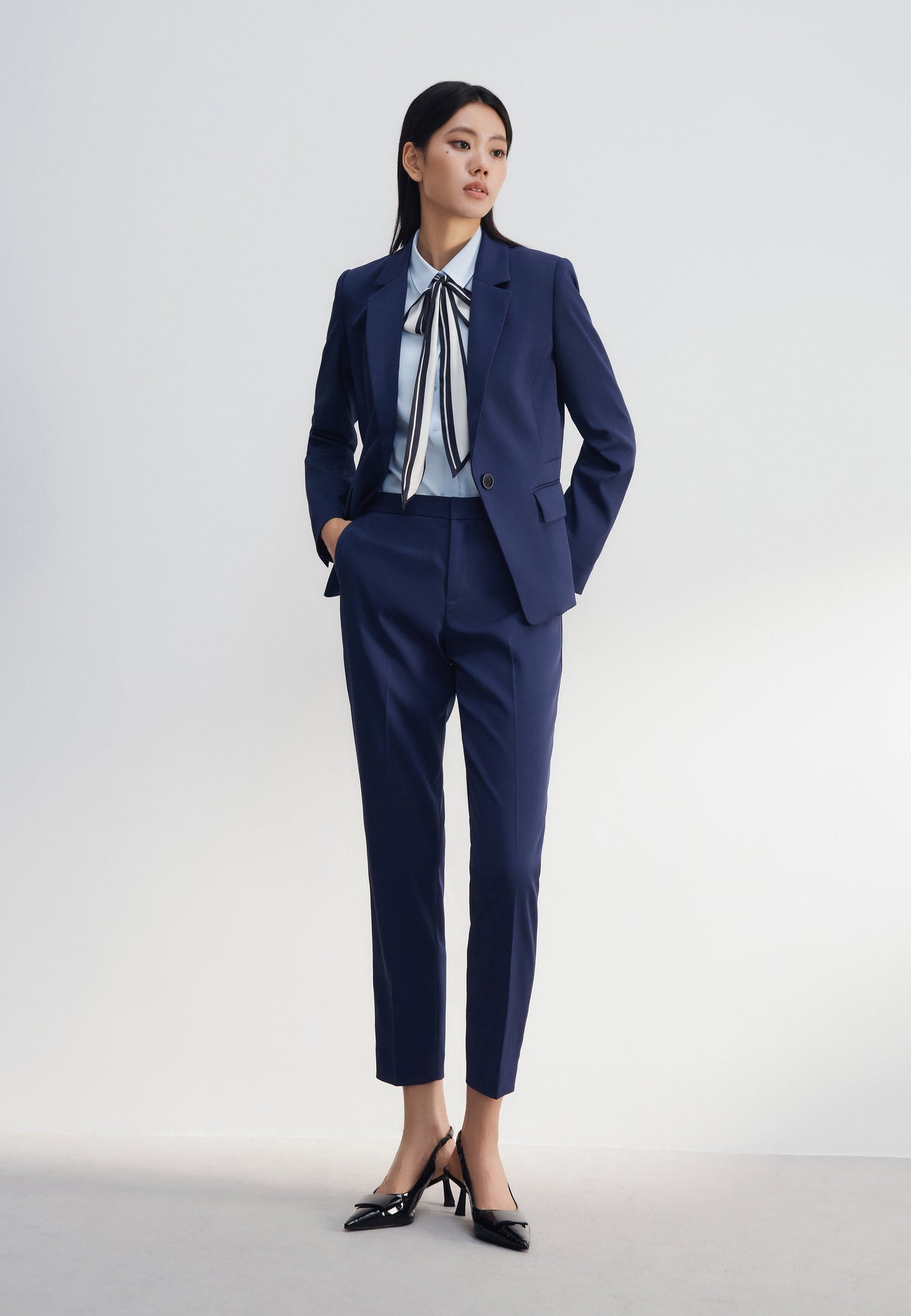 Women Clothing Coolmax Waffle Dobby Slim Fit Suit Blazer Slim Fit