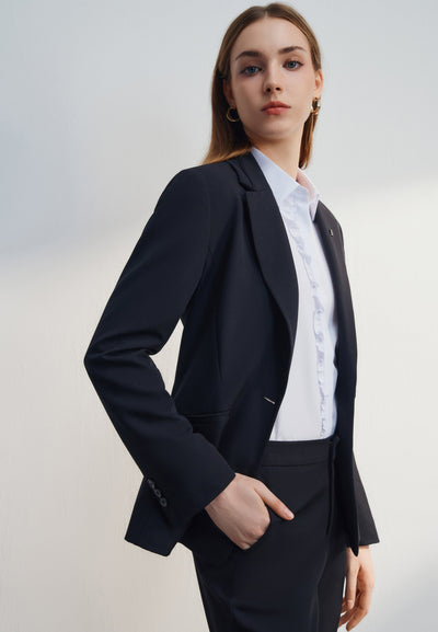 Women Clothing Slim Fit Twill Suit Blazer Slim Fit