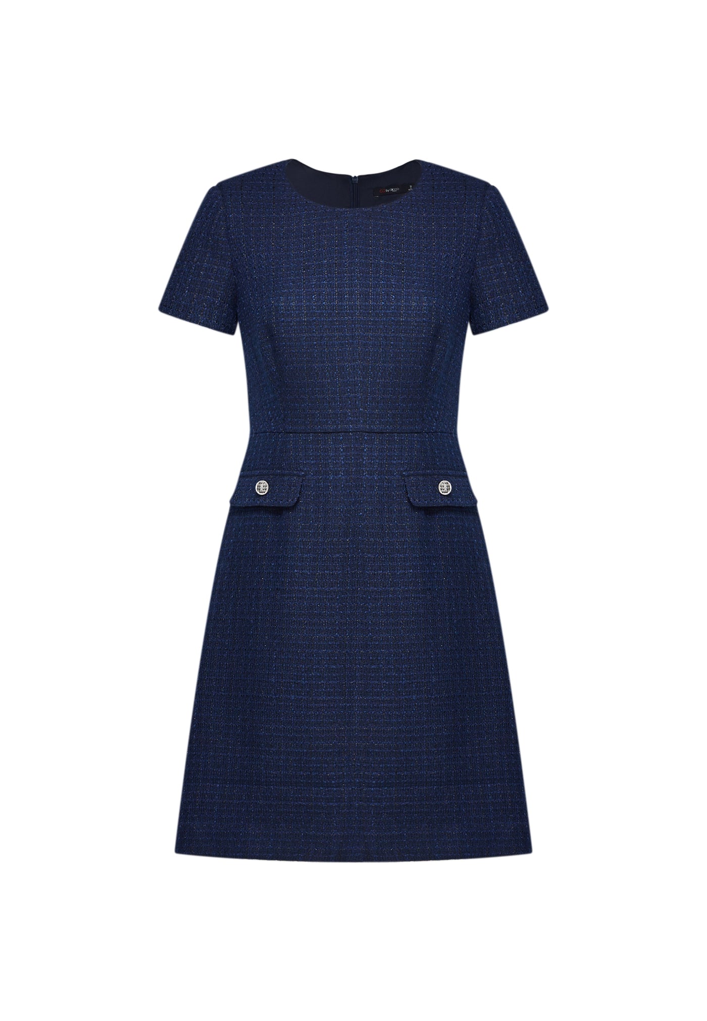 Women Clothing A Shape Tweed Dress A-Shape