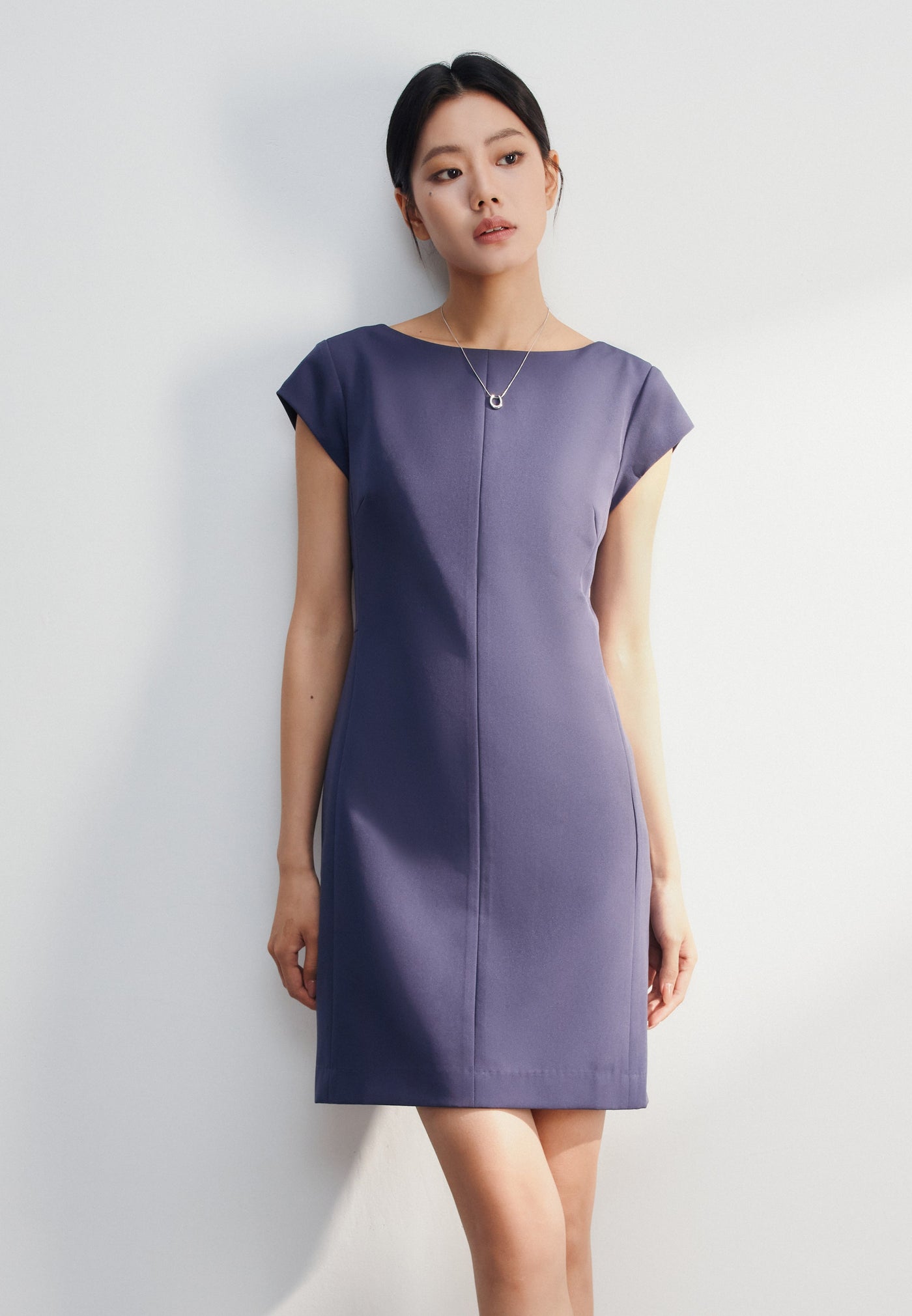 Women Clothing Multi-Way Stretch Boat Neck Fitted Dress Fitted Shape G2000 Thailand Women Clothing Multi-Way Stretch Boat Neck Fitted Dress Fitted Shape G2000 Thailand