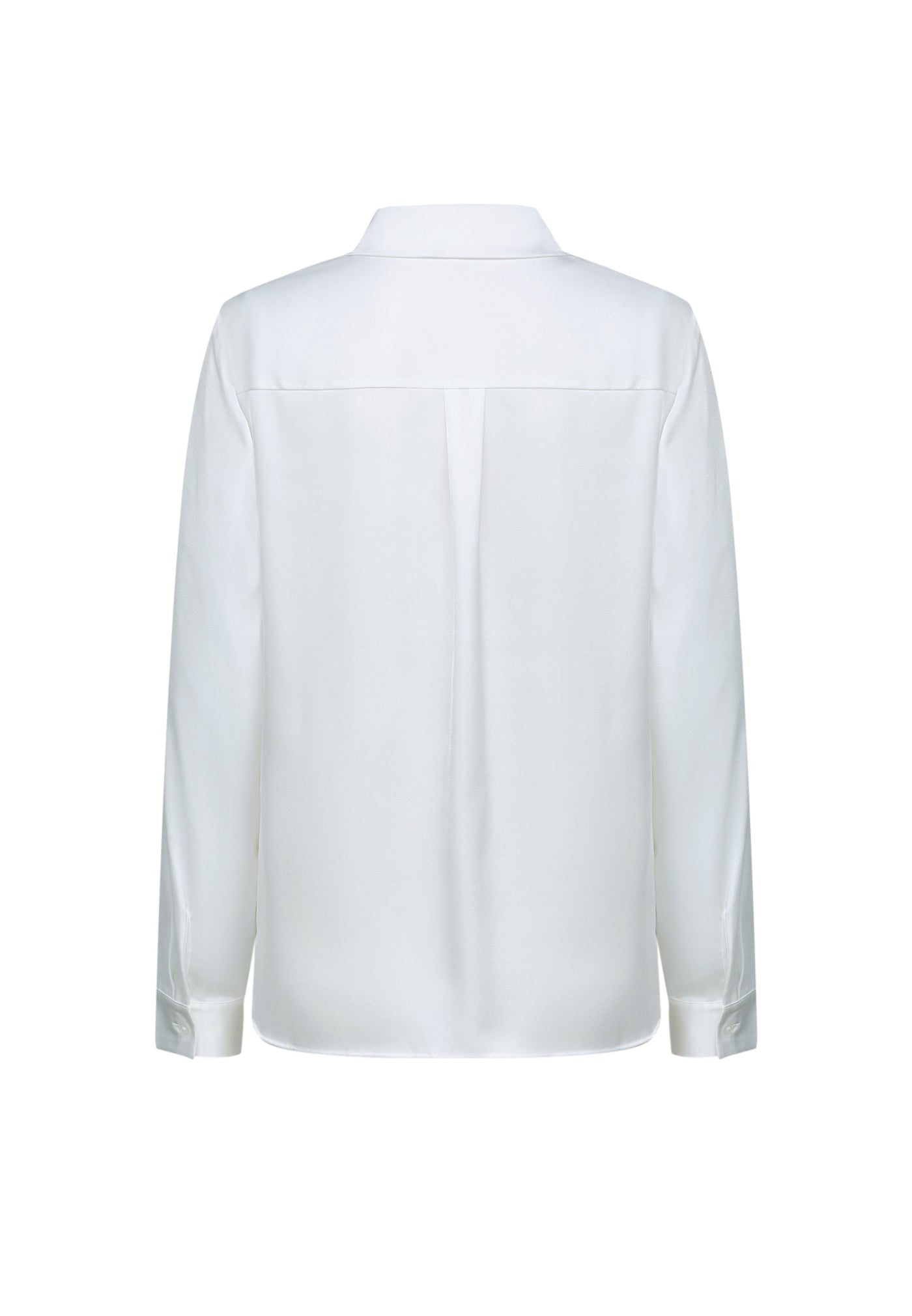 Women Clothing Satin Shirt Blouse With Detachable Necktie Long Sleeves Blouse Regular Fit