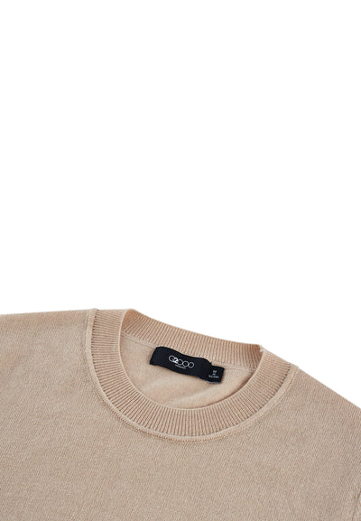 Women Clothing Crew Neck Puff Sleve Sweater Top Regular Fit