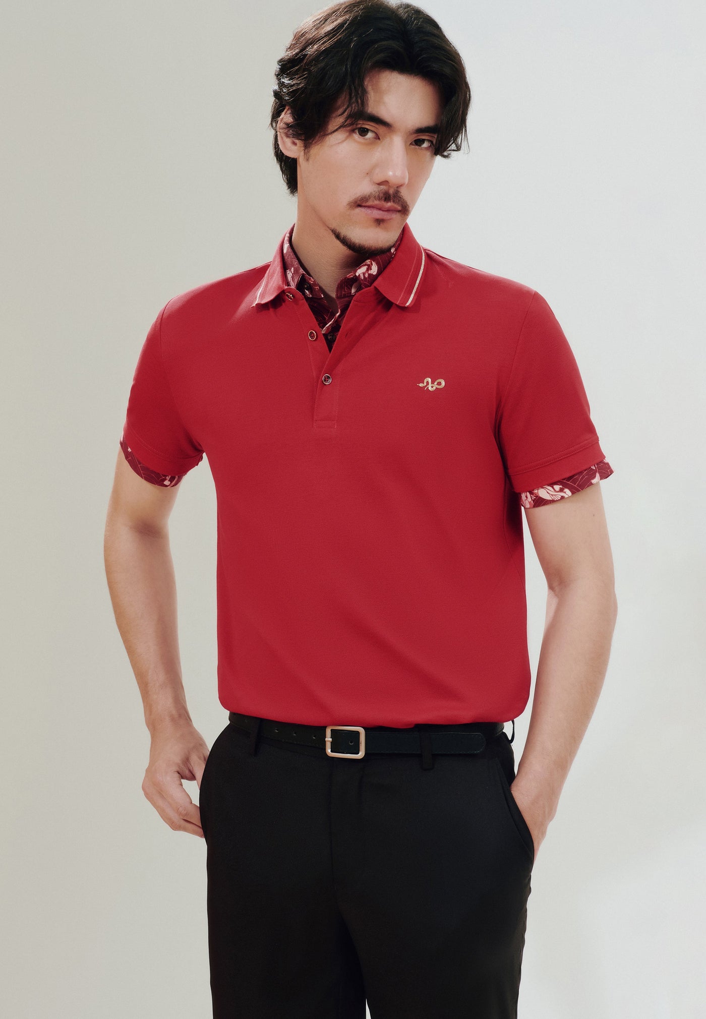 Men Clothing Non-Iron Pure Cotton Polo Smart Fit