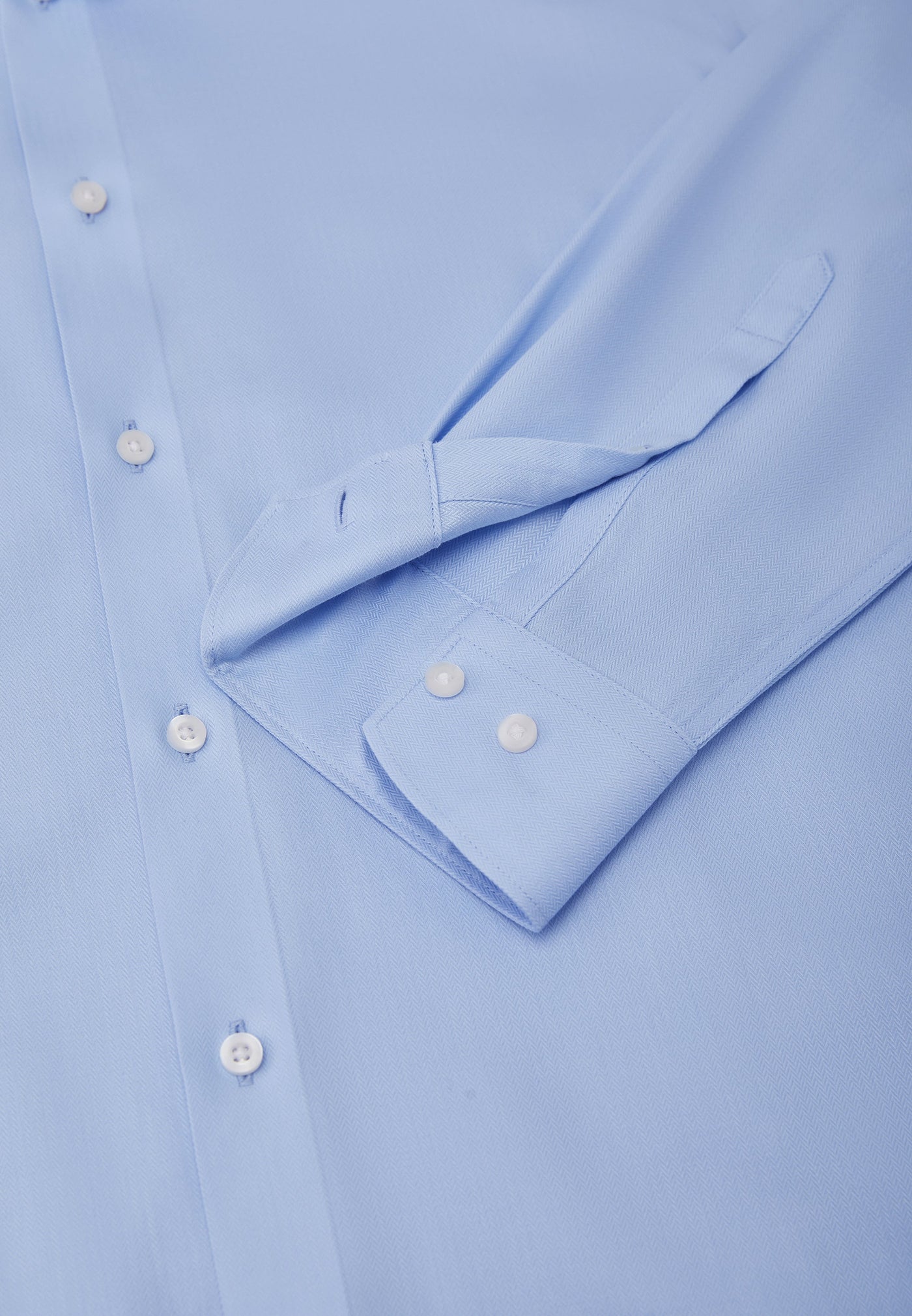 Men Clothing Non-Iron Super Soft Herringbone Shirt Smart Fit