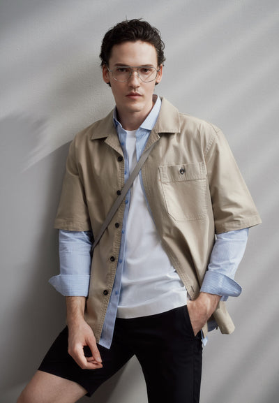 เสื้อเชิ้ตแขนยาวแบบทางการสำหรับผู้ชาย Smart Fit