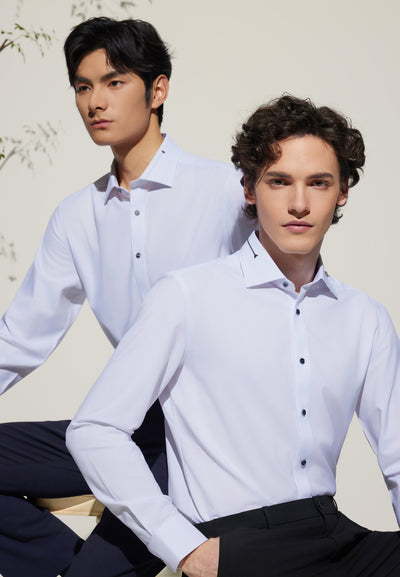 เสื้อเชิ้ตแขนยาวแบบทางการสำหรับผู้ชาย Smart Fit