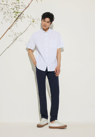 เสื้อเชิ้ตแขนสั้นลำลองสำหรับผู้ชาย Comfort Fit