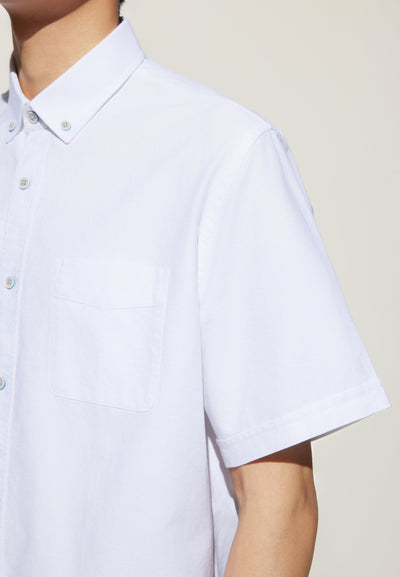 เสื้อเชิ้ตแขนสั้นลำลองสำหรับผู้ชาย Comfort Fit