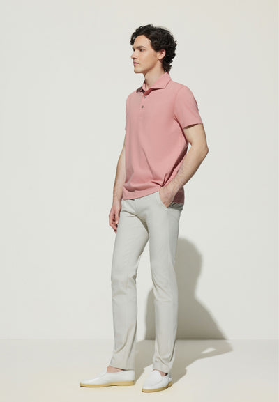 Men Clothing Super Light Mercerized Cotton Short Sleeve Polo Tee Smart Fit