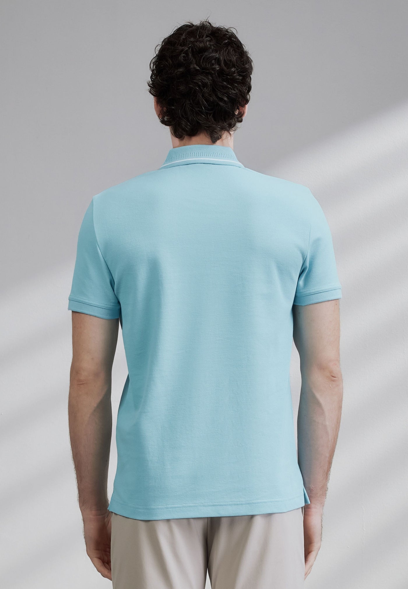 Men Clothing Cotton Blend Pique Short Sleeve Polo Tee Smart Fit