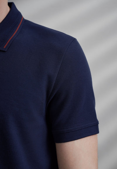 Men Clothing Cotton Blend Pique Short Sleeve Polo Tee Smart Fit