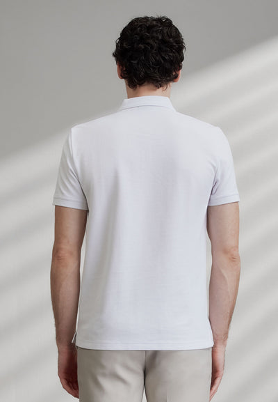 Men Clothing Cotton Blend Pique Short Sleeve Polo Tee Smart Fit