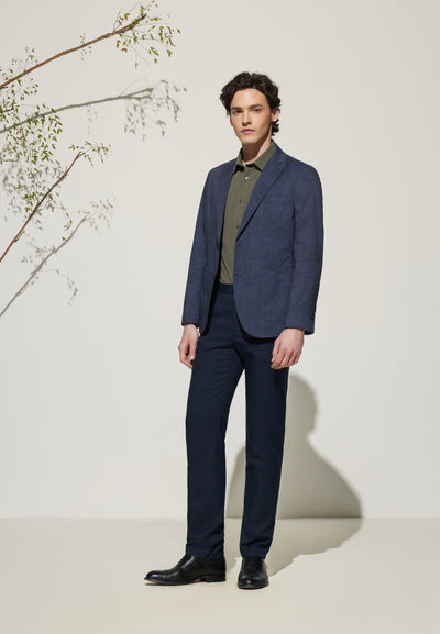 Men Clothing Teflon Slim Fit Twill Suit Pants Slim Fit