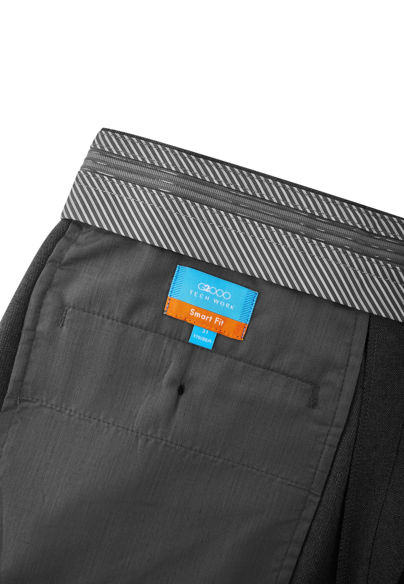 Men Clothing Teflon Slim Fit Twill Suit Pants Smart Fit