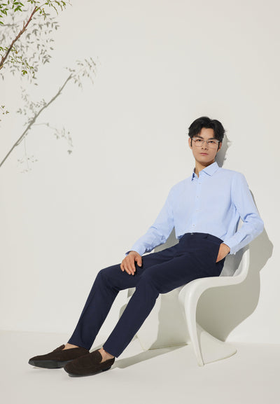 Men Clothing Cool Tounch Stripe Suit Pants Slim Fit