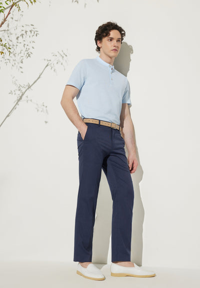 Men Clothing 3M Sweat -Wicking Texture Suit Pants Smart Fit