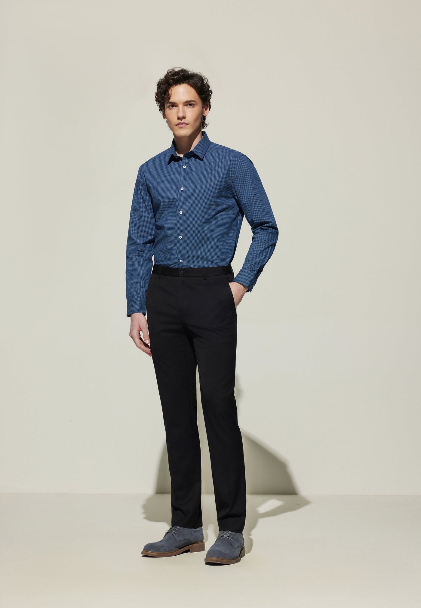 Men Clothing 3M Sweat -Wicking Suit Pants Smart Fit