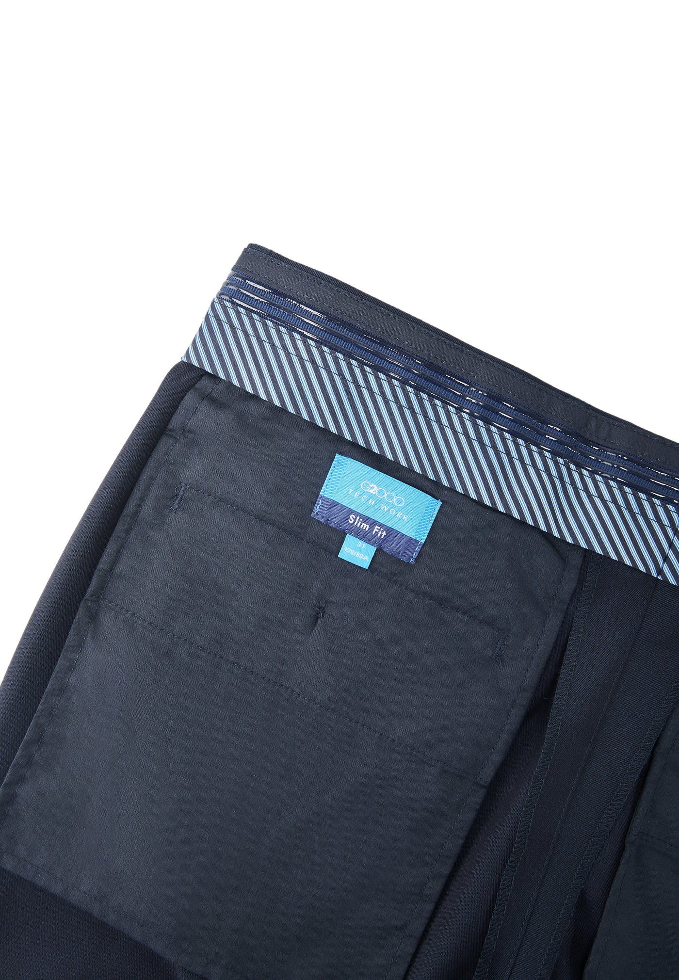 Men Clothing 3M Sweat -Wicking Suit Pants Slim Fit