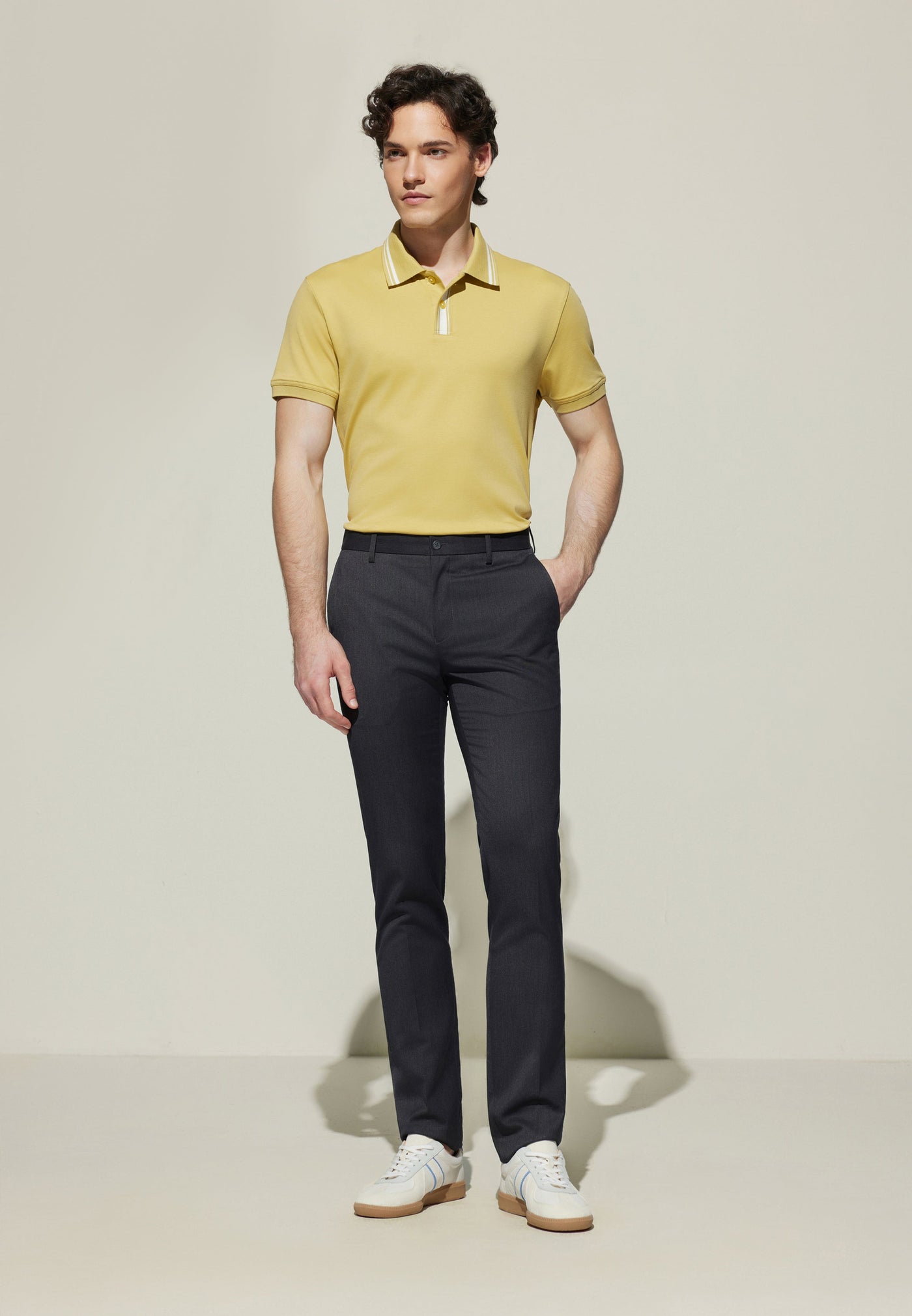 Men Clothing 3M Sweat -Wicking Suit Pants Slim Fit
