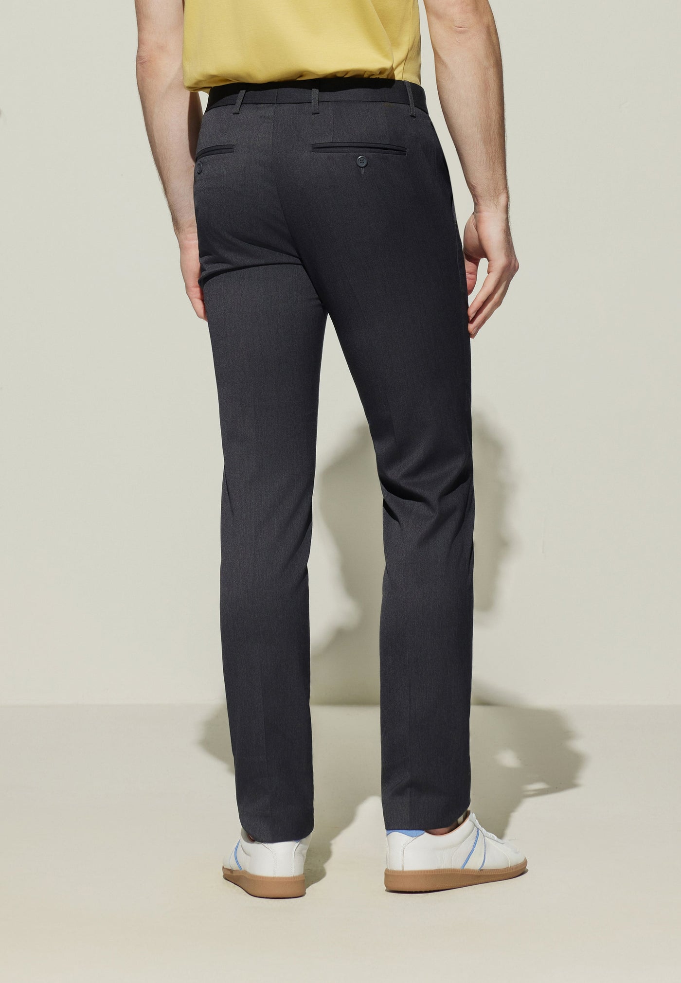 Men Clothing 3M Sweat -Wicking Suit Pants Slim Fit