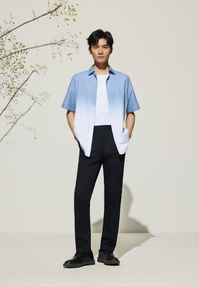Men Clothing Cotton Blend Casual Pants Extra Slim Fit