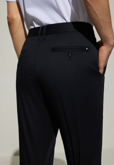 Men Clothing Cotton Blend Casual Pants Extra Slim Fit