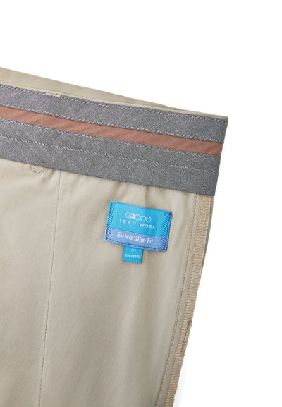 Men Clothing Cotton Blend Casual Pants Extra Slim Fit
