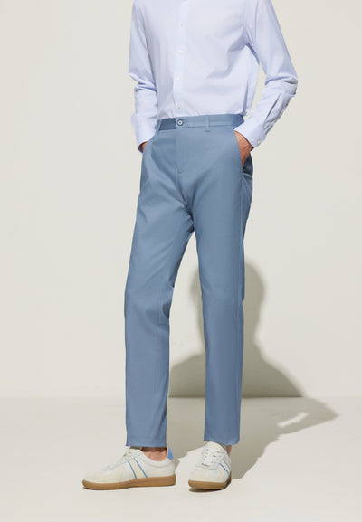 Men Clothing Cotton Blend Casual Pants Extra Slim Fit