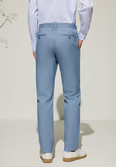 Men Clothing Cotton Blend Casual Pants Extra Slim Fit