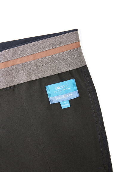 Men Clothing Cotton Blend Casual Pants Extra Slim Fit