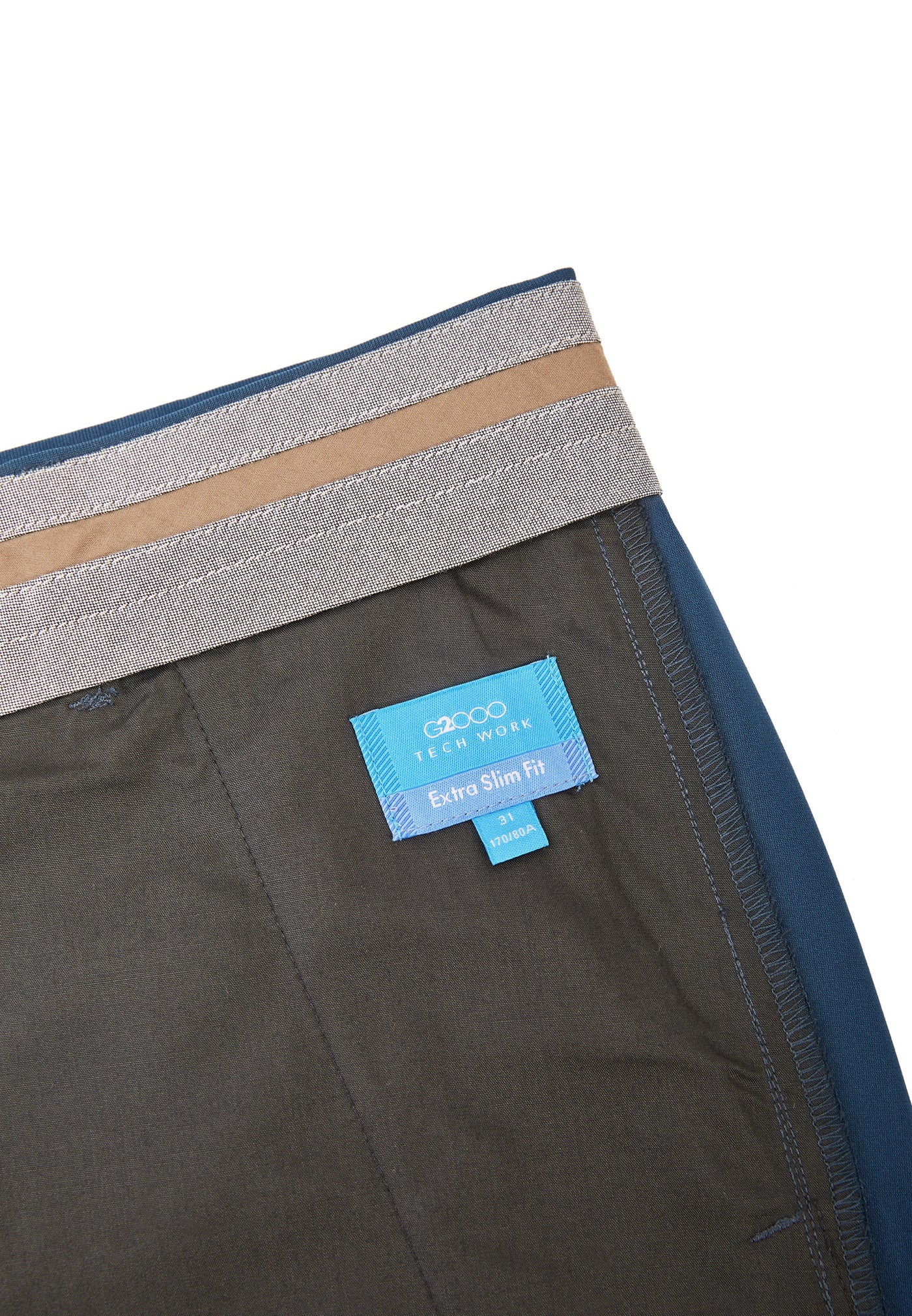 Men Clothing Poly Knit Ottoman Casual Pants Extra Slim Fit