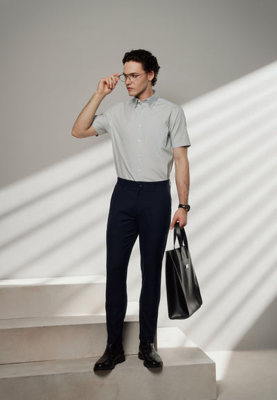 กางเกงขายาวแบบลำลองสำหรับผู้ชาย Slim Tapered Fit