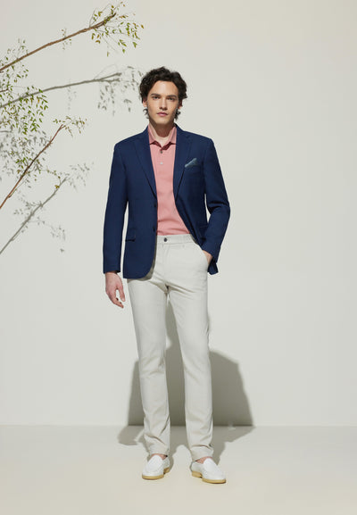 Men Clothing Multi-Way Stretch Casual Pants Extra Slim Fit