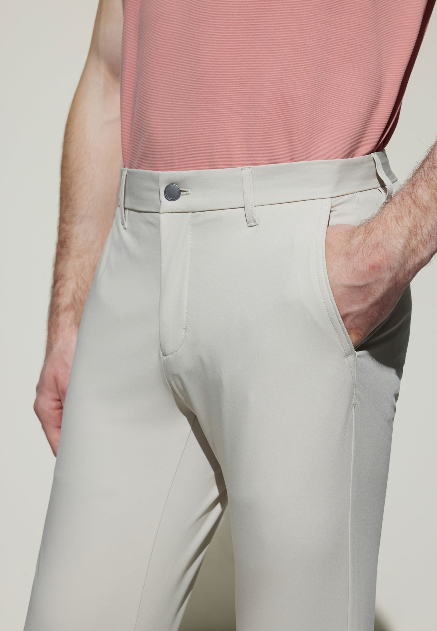Men Clothing Multi-Way Stretch Casual Pants Extra Slim Fit