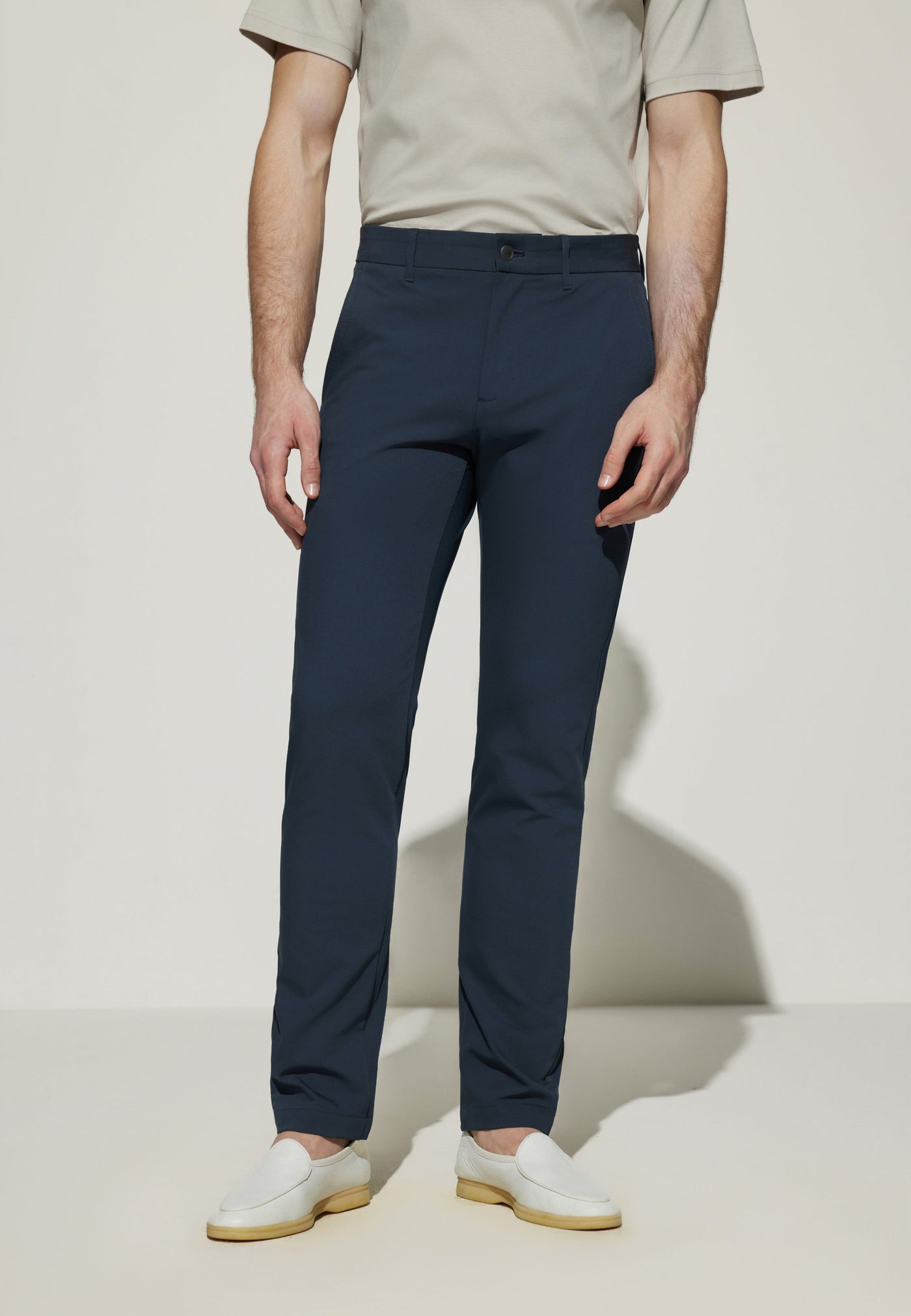Men Clothing Multi-Way Stretch Casual Pants Extra Slim Fit