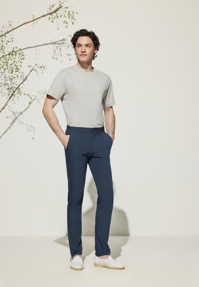 Men Clothing Multi-Way Stretch Casual Pants Extra Slim Fit