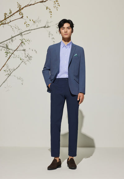 กางเกงขายาวแบบลำลองสำหรับผู้ชาย Slim Tapered Fit