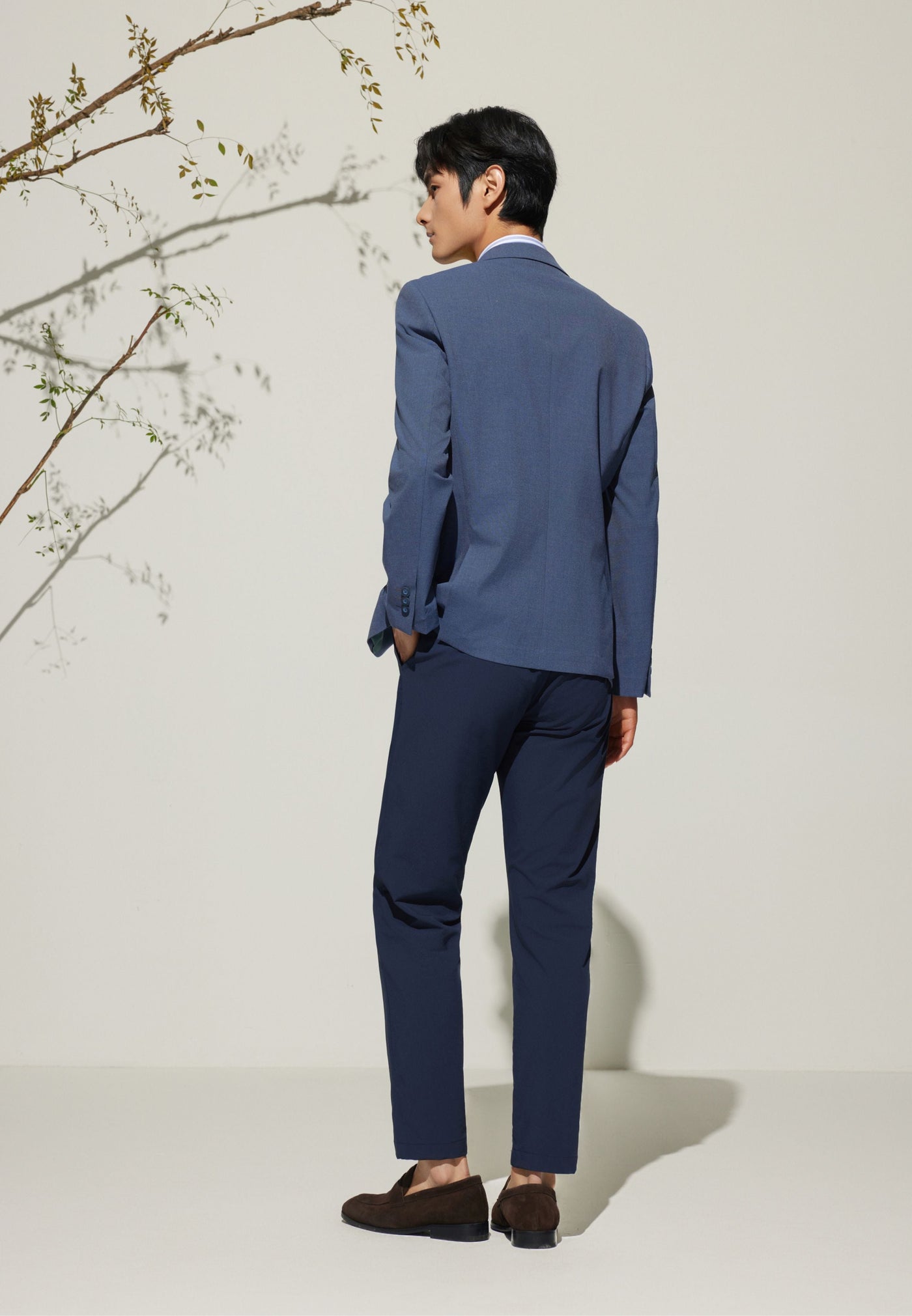 กางเกงขายาวแบบลำลองสำหรับผู้ชาย Slim Tapered Fit