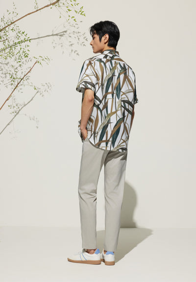 กางเกงขายาวแบบลำลองสำหรับผู้ชาย Slim Tapered Fit