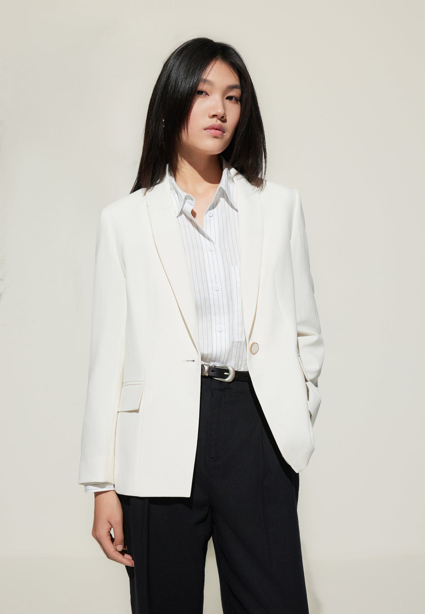 Women Clothing Stretch Suit Blazer Relaxed Fit