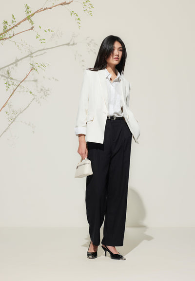 Women Clothing Stretch Suit Blazer Relaxed Fit
