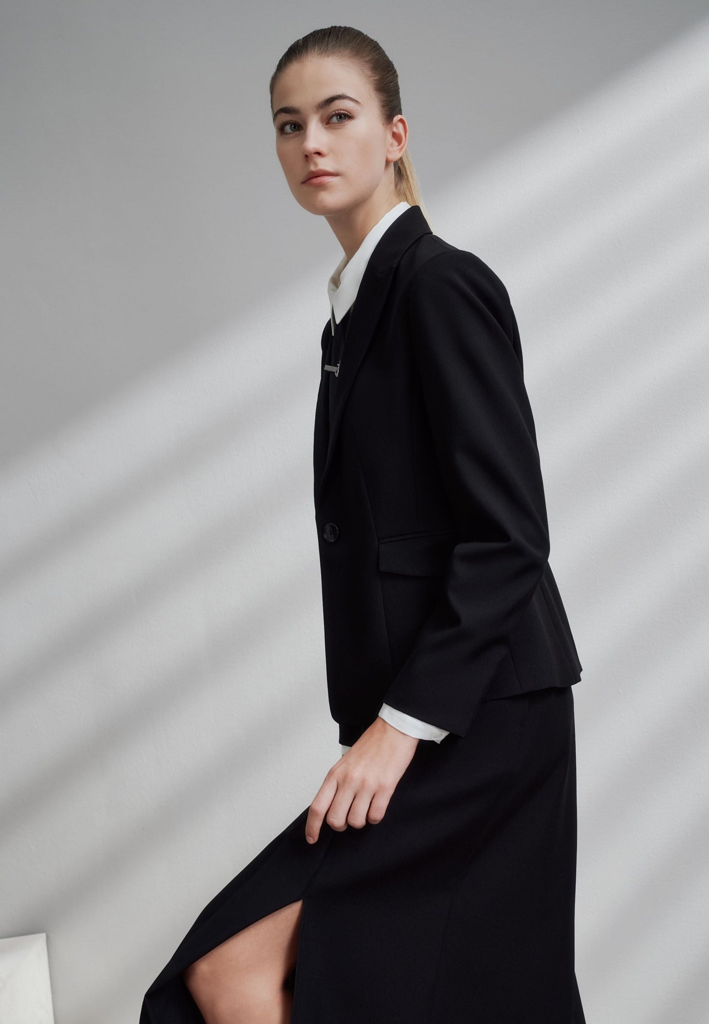 Women Clothing Poly Premium Suit Blazer Slim Fit