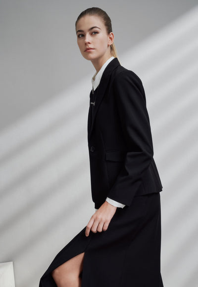 Women Clothing Poly Premium Suit Blazer Slim Fit
